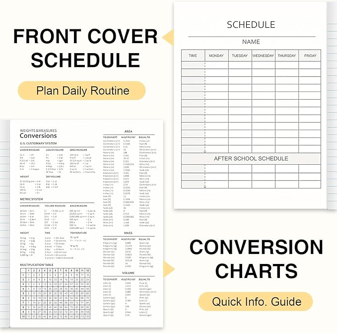 Oucaru Composition Notebook 6 Pack Wide Ruled, Brown Cover Notebooks for School, 70 Sheets 7-1/2"x9-3/4, Back to School Supplies Journal for K-12 Students