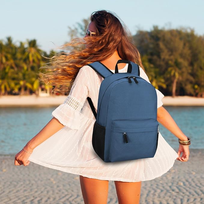 ZUBOND Unisex Backpack for School & Travel - Lightweight Laptop Backpack Fits 15.6 Inch Notebook, Water Bottle Pocket - Ideal for Teens, College Students, Adults