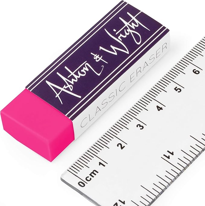 Ashton and Wright - Classic Eraser - Latex Free Plastic Rubber - Pack of 5 Tropical Neon