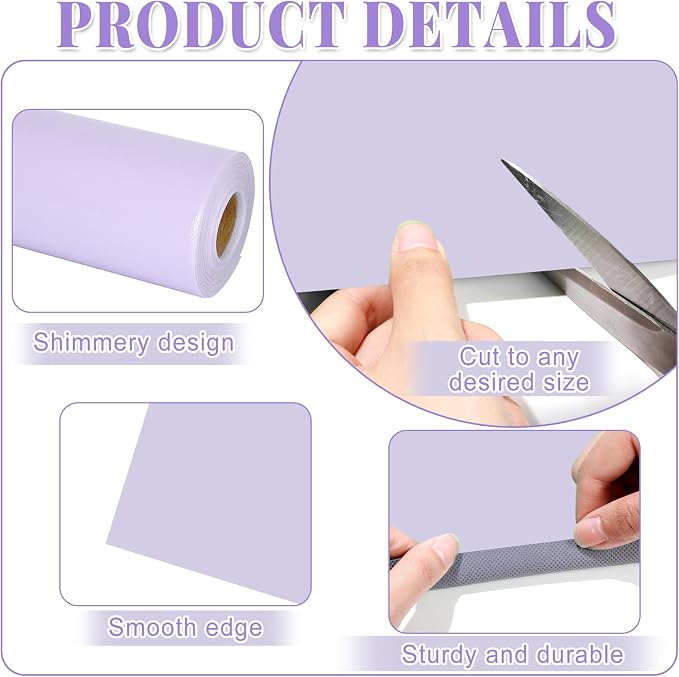 Lavender Purple Bulletin Board Roll Non-Woven Fabric Poster 15.7" x65.6ft