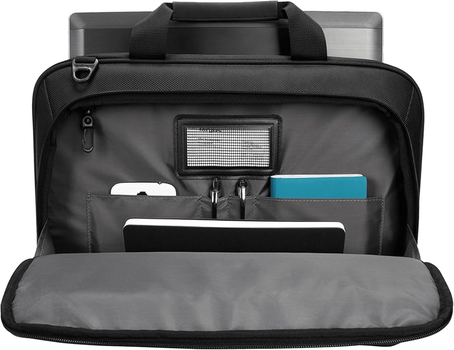 Targus CityLite Laptop Briefcase Shoulder Messenger Bag for 15.6-Inch Laptop, Black (TBT053US)