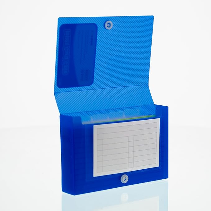 BAZIC PRODUCTS Index Card Case with 5 Tab Dividers – Durable Plastic 3"x5" Flash Card Organizer and Storage Holder, 100-Card Capacity, Ideal for School, Office, and Study Use, 36-Pack