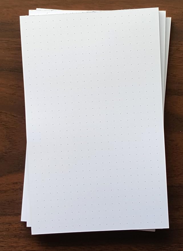 Dot Grid Pads, 1/4” Spacing, Quantity 3, 50 Sheets, 5” x 8”.