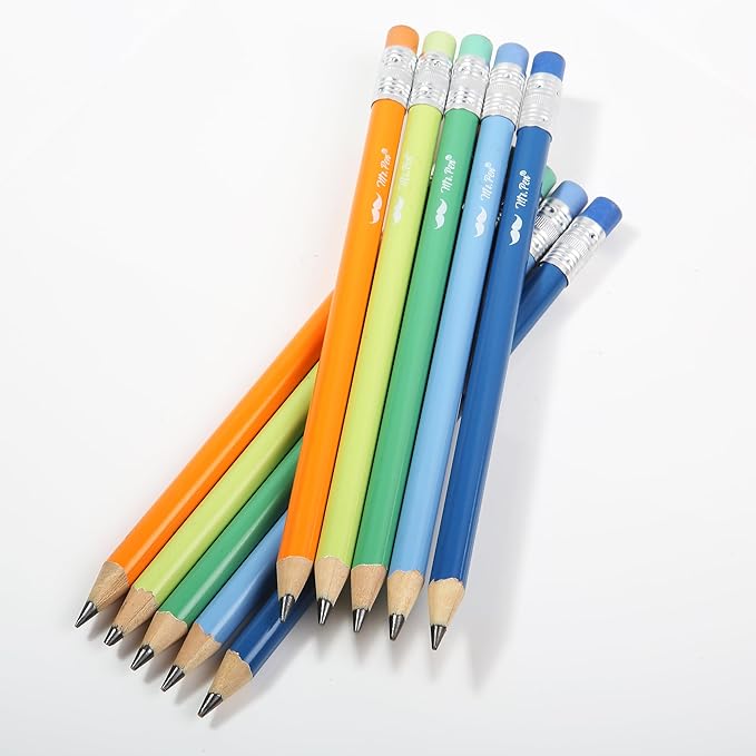 Mr. Pen- Jumbo Pencils, 30 Pack, Colorful Barrels, Smooth Black 2 HB Graphite Cores, Large Preschool Pencils, Smooth Writing Lead for Kindergarten, Kids and School Supplies