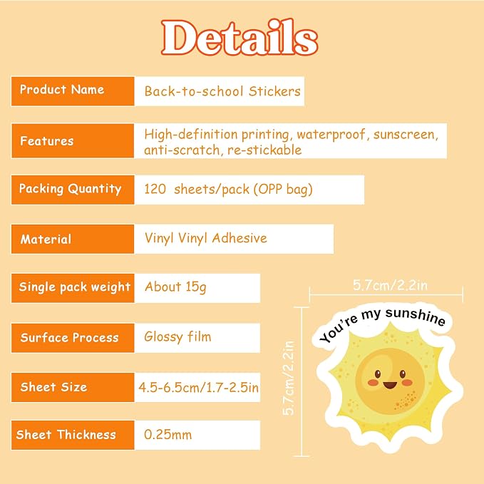 OHOME Back to School Supplies - 120 PCS Teacher Motivational Stickers for Kids Students | Teacher Must Haves Supplies Stuff Essentials Gifts for Classroom Decor,Inspirational Positive Reward Stickers
