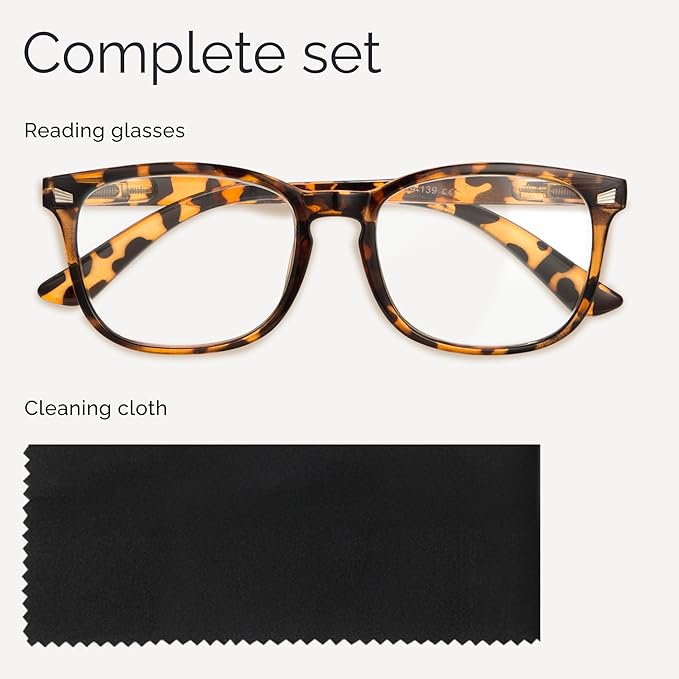 CCVOO Reading Glasses for Women/Men, Eyeglasses, Blue Light Readers for Women/Men, Computer Eye Glasses, Cheaters