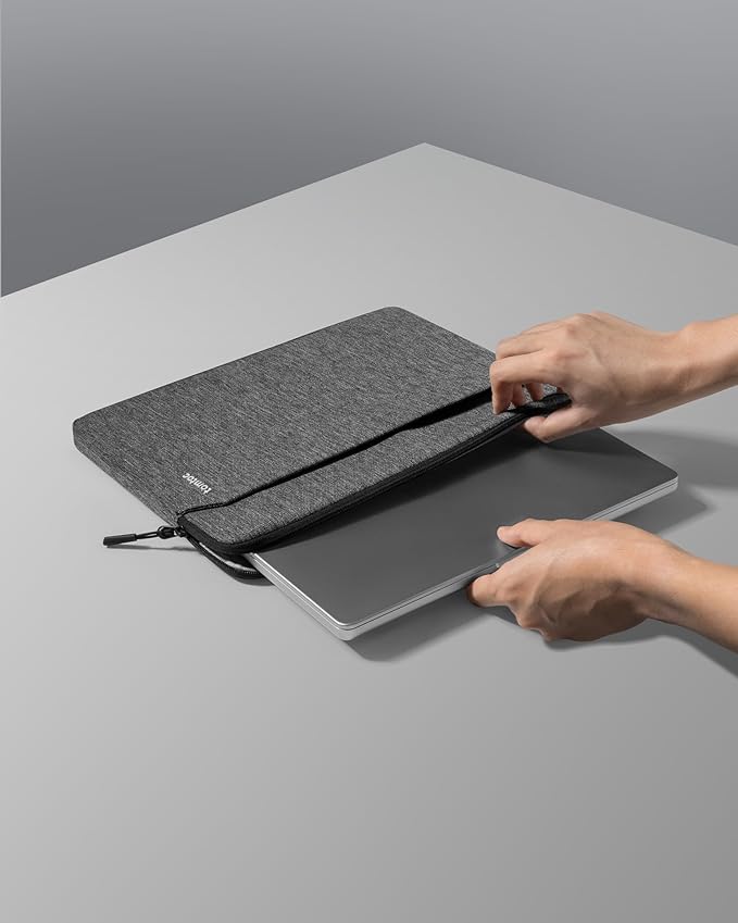 tomtoc Slim Laptop Sleeve for 13.5-14.3 Lenovo, HP, ASUS, Dell, Acer Laptop Notebook, Vivobook/Zenbook 14, Water-Resistant Protective Case for 13.8 Inch Surface