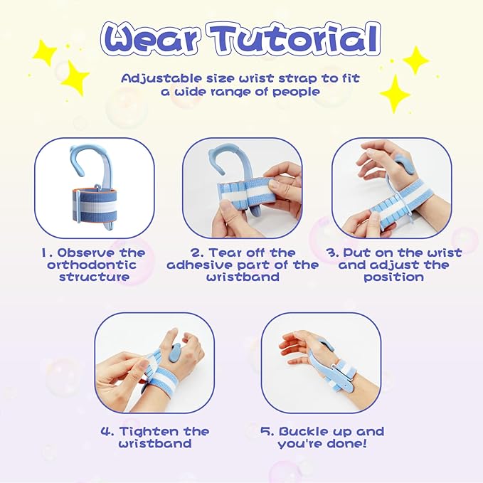 Pencil Grips for Kids Handwriting, Pencil Holder for Kids with Adjustable Wrist Support, Toddler Pencil Grip for Preschool and Kindergarten Writing Practice