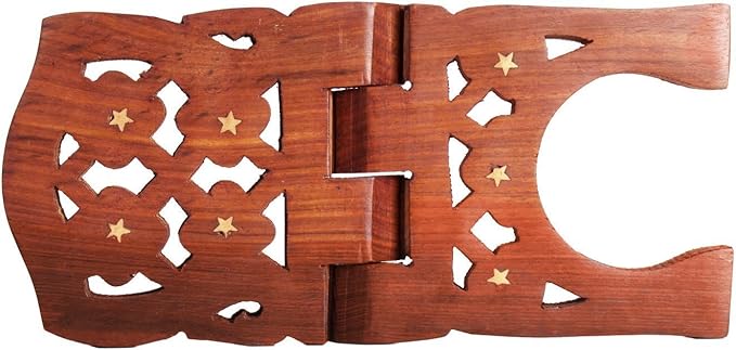 Artisans Of India Beautifully Hand Carved Quaran Holy Bible Display Holder/Book Stand