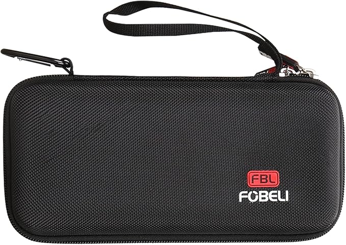 FBLFOBELI Hard Case for Texas Instruments TI-84 Plus CE/TI-84 Plus/TI-83 Plus/Casio fx-9750GIII Color Graphing Calculator, Mesh Pocket for Pens, Cables and Other Accessories (Case Only) (Black)