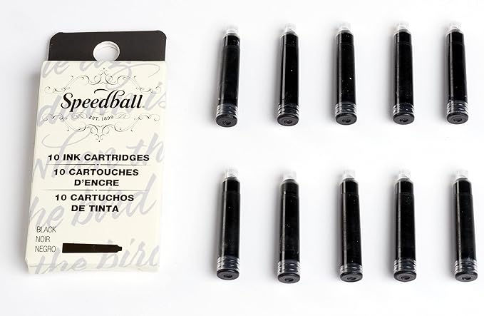 Speedball Art Products 002905 Fountain Pen Ink Cartridges Set