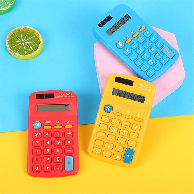 Desktop Calculator,Dual Solar Power and Battery Big Buttons 12 Digits Simple Calculator with Large LCD Display,Basic 4 Function Calculator for Business Students Home School Office