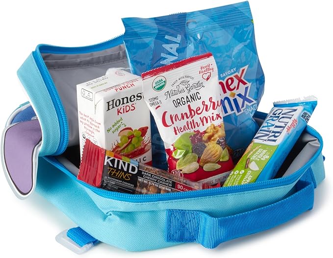 Fast Forward Stitch Kids Backpack and Lunch Box Set - 14 Inch Boys & Girls Backpack with Lunch Box for Preschool Kindergarten, Stitch Blue