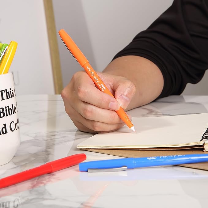 Mr. Pen- Felt Tip Pens, 20 Pack, 0.7 mm, Colorful Felt Tip Pens, Fast Dry, No Smear, Planner Markers for Underlining, Writing, Drawing, Journaling Supplies