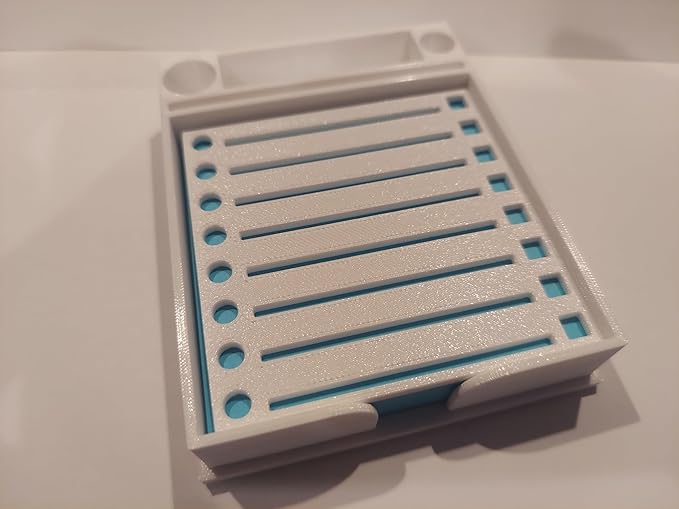 Sticky Note Holder w/Stencil (White)