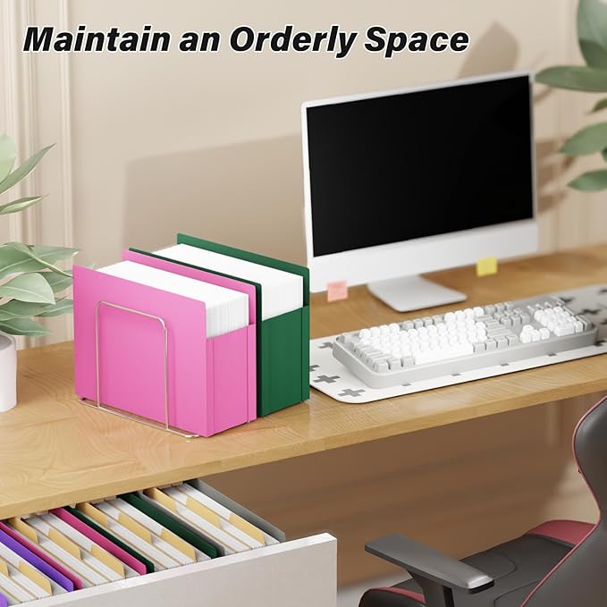 Ansook Poly 3.5”Expandable File Pockets,6 Pack Extra Capacity File Pockets Folders,Letter Size File Pockets,Heavy Duty File Pocket with Straight-Cut Tab,Holds 8.5" x 11" documents & Manila Folder