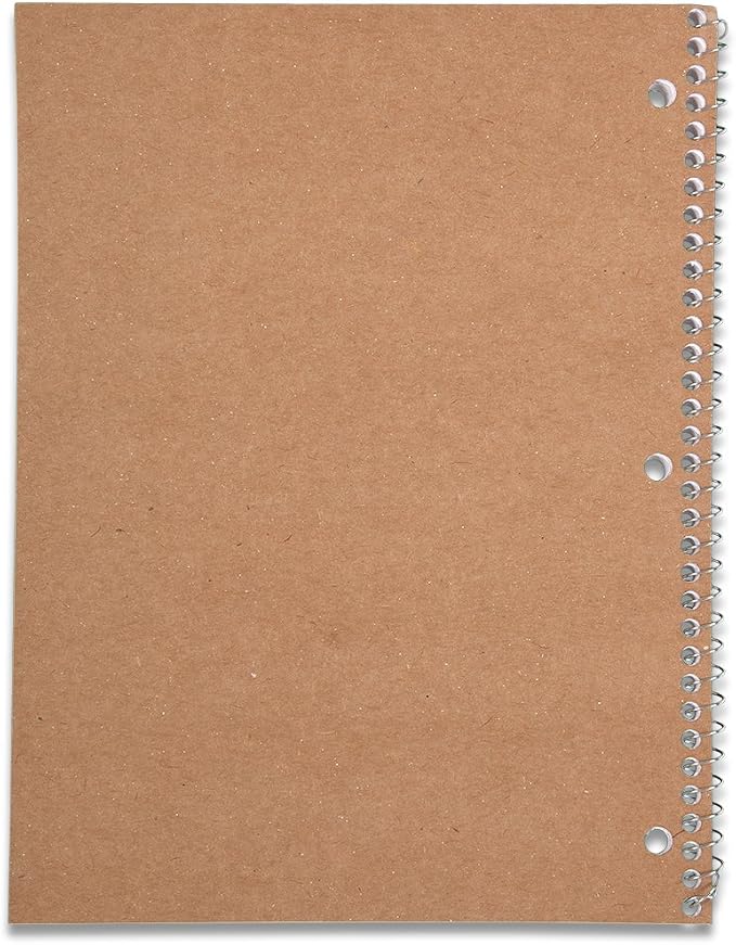 Five Star Spiral Notebook, 1-Subject, 100 College-Ruled Sheets, 11 x 8.5 Inch Sheet Size, Navy (72059)