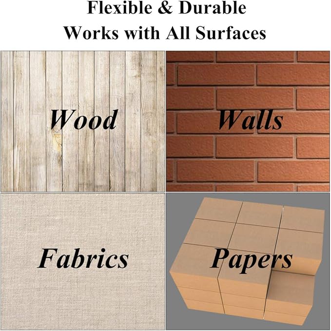 12 Inch Alphabet Letter Stencils - 40 Pack Letter Number Stencil Templates with Signs for Painting on Wood, Reusable Calligraphy Letters Stencils for Chalkboard Fabric Wood Signs