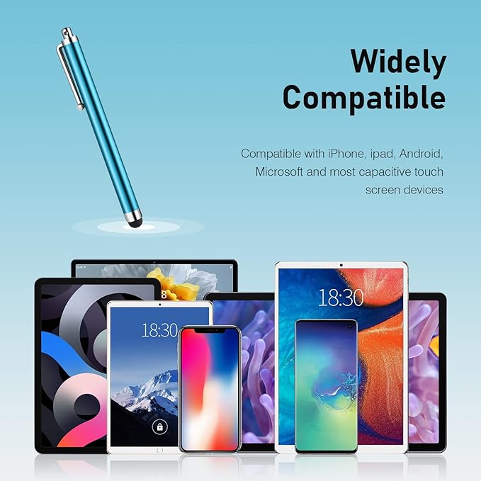 Stylus Pens for Touch Screens, Abiarst High Precision Universal Stylus for iPad iPhone Tablets Samsung Galaxy All Capacitive Touch Screens (20-Pack)