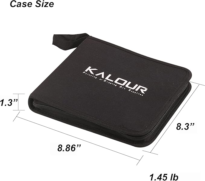 KALOUR 54-Pack Sketch Drawing Pencils Kit with Sketchbook,Include Graphite,Charcoal Pencils and Artists Tools,Pro Art Drawing Supplies for Adults Beginners,ideal for Sketching Shading