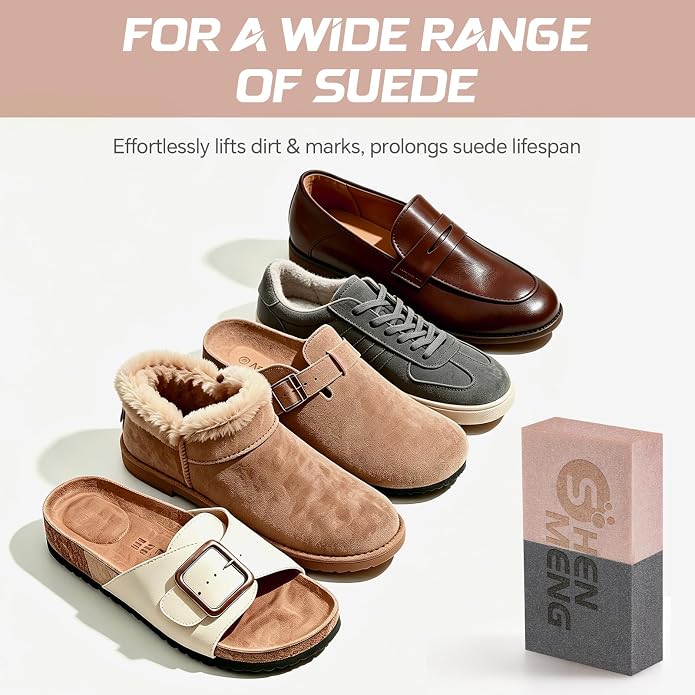 Suede Eraser for Shoes, Sneaker Cleaner for Suede & Nubuck, Quick Clean