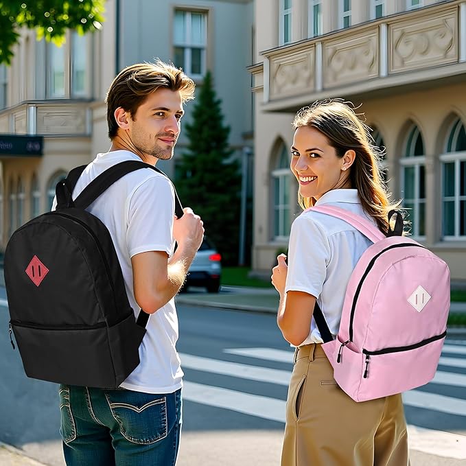 12 Pack Backpacks in Bulk,17-inch Lightweight Bookbags for Elementary,Middle,and High School Students,Bulk Backpacks for Kids,Boys,Girls,Classroom,Travel,Gym Supplies,Assorted 12 Colors