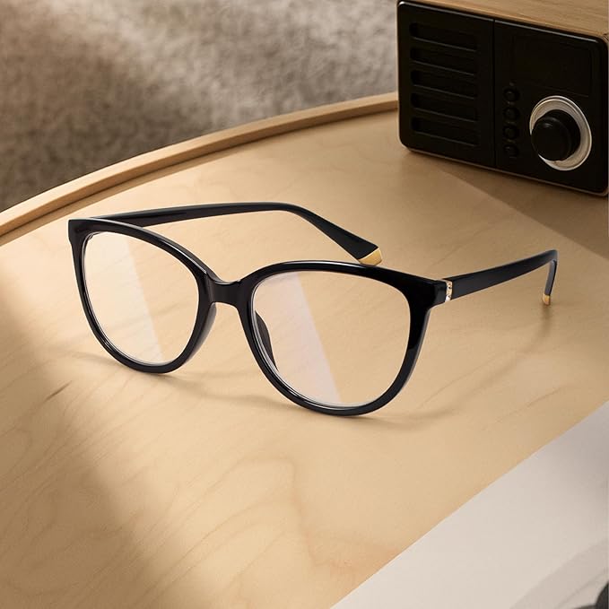 EASY READ Reading Glasses for Women,Cat Eye Computer Blue Light Blocking Readers