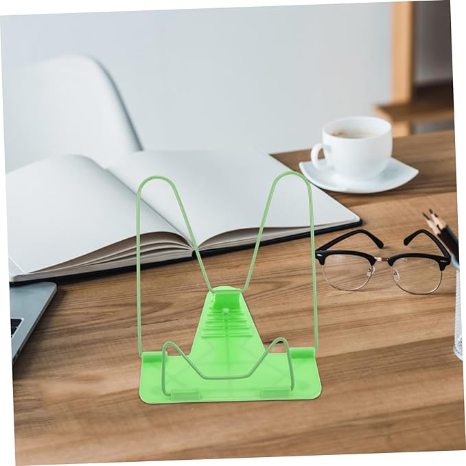 DOITOOL 2pcs Boys and Girls Bookshelf Desk Book Stand Adjustable Reading Bracket Multi-Purpose Book Reading Rack for Home Study