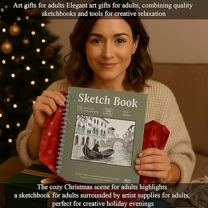 SuFly Small Sketchbook, Sketch Book 5.5 X 8.5, Pack of 1 (68lb/100gsm), 100 Sheets Artist Sketch Pad, Acid Free Drawing Paper, Art Paper for Drawing and Painting & Adults.