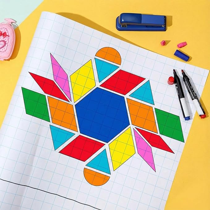 Jetec 1 Roll Large Grid Graph Paper Roll 1'' Grid 33.9 Inch x 98ft Sewing Pattern Paper for Back to School Classroom Teaching Drafting Supplies Kids Students Gifts