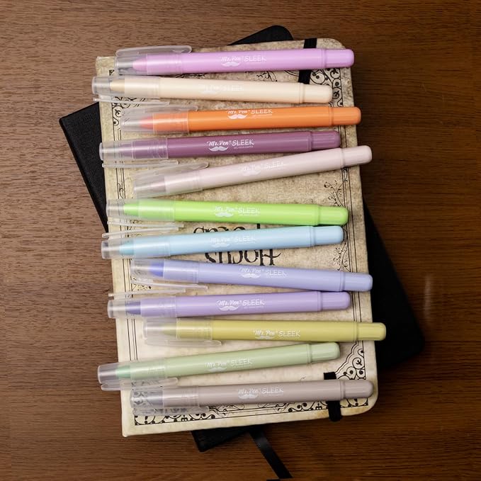 Mr. Pen- No Bleed Gel Highlighters, Pastel Colors, 12 Pack | Bible Highlighters and Pens No Bleed, Bible Markers for Study, Journaling, School Supplies and Accessories