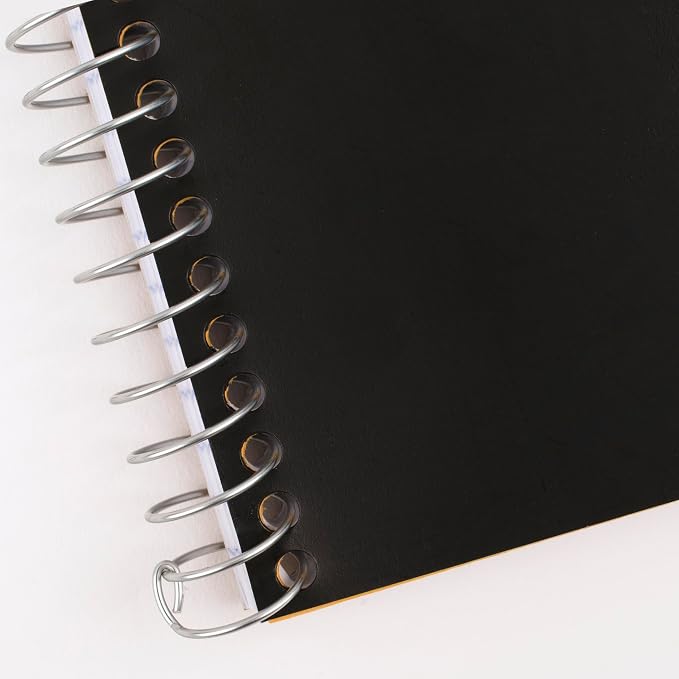 Five Star Spiral Notebook, 1 Subject, College Ruled Paper, 4-3/8" x 7", Small Size, 80 Sheets, Fights Ink Bleed, Water Resistant Cover, Black (450048AA2-ECM)