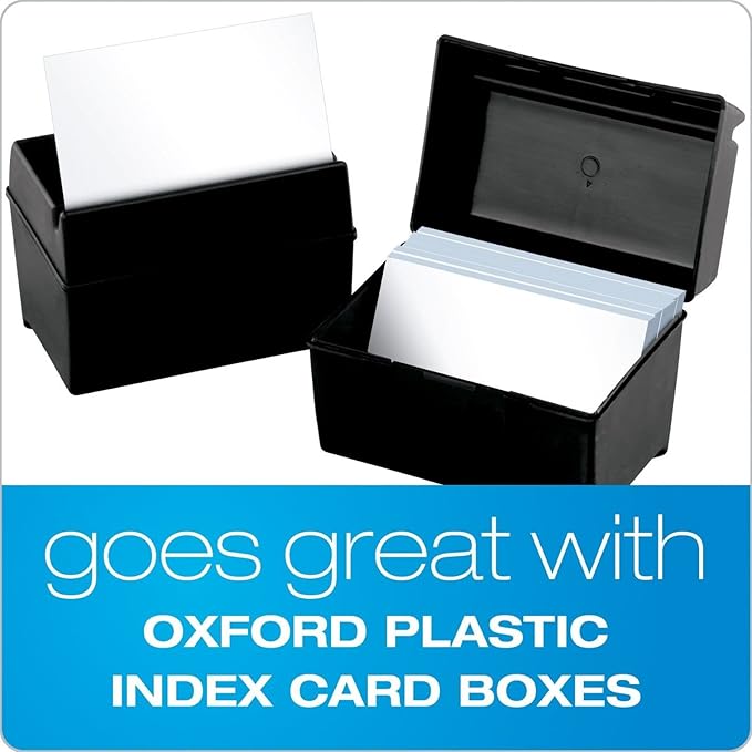 Oxford Ruled Index Cards, 3" x 5", White, 1,000 Cards (10 Packs of 100) (31)