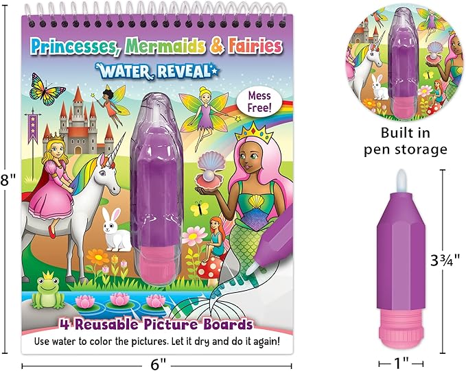 Teacher Created Resources Princesses, Mermaids & Fairies Water Reveal (TCR21009)