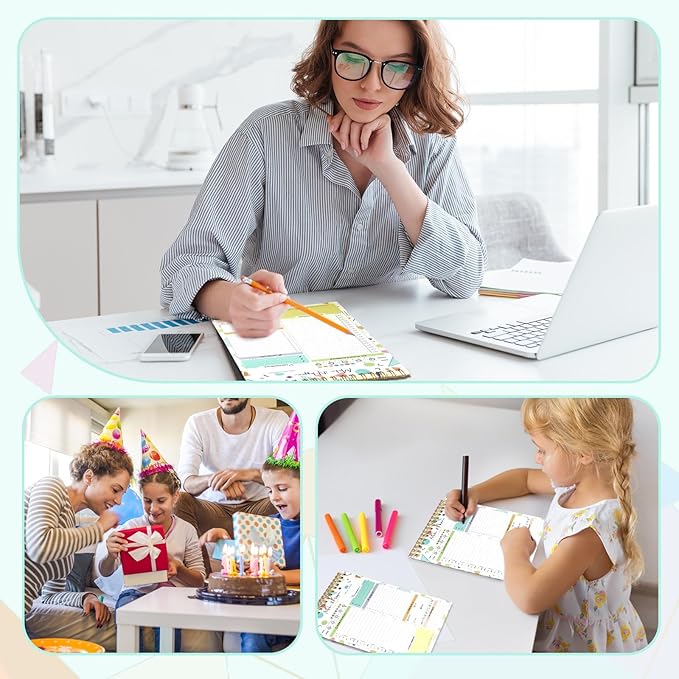 To Do List Notepad Undated Daily Planner, 5.6 x 8.5 Spiral Task Planner Notebook with Checklist & Multiple Sections, 52 Detachable Sheets Productivity Organizer for Work Office School Home