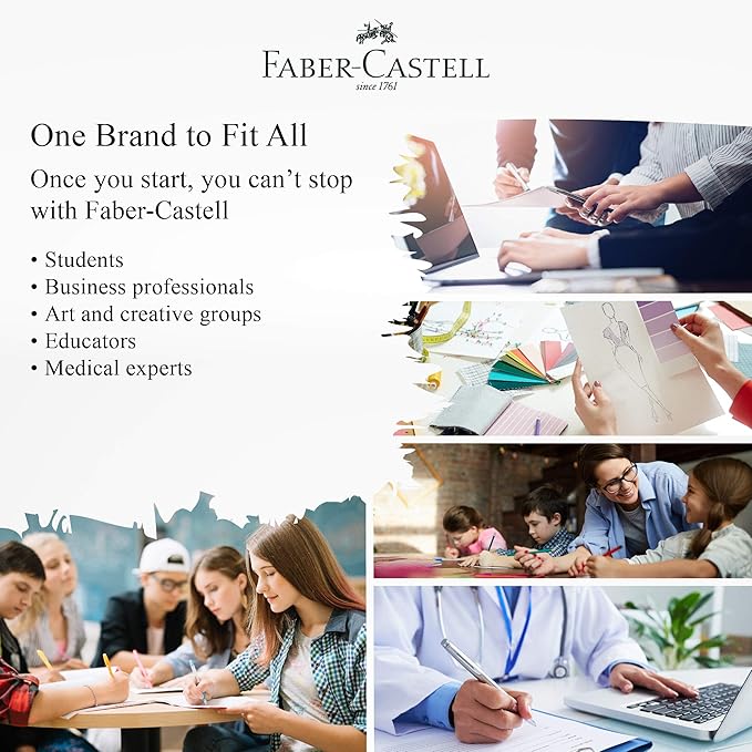 Faber-Castell Dust Free White Eraser (Box of 30) - Soft Erasing, Comfort Edge, Latex Free, Great for Black Lead Erasing for School, Office & Home