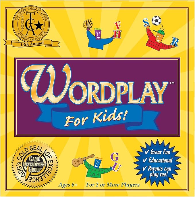 Wordplay for Kids — A Fast-Paced, Award-Winning Game Filled with Fun Word Challenges — Great for The Whole Family, Ages 6 & Up