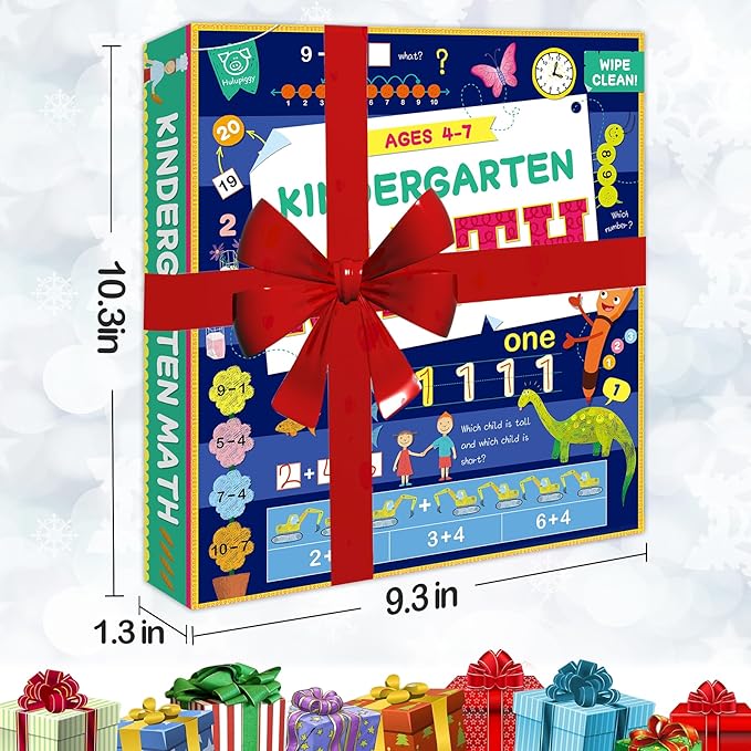 Preschool Learning Activities 60 Reusable Pages -Number Tracing Book for Kids 3,4,5,6 Years Old -Builds Addition & Subtraction, PreK Kindergarten Math Workbook, Learning Toy Gift for Toddler