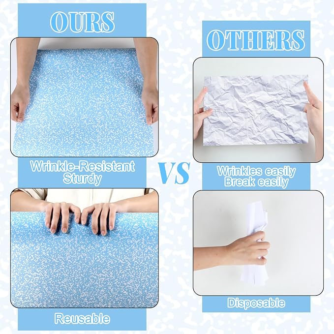 Blue Composition Bulletin Board Roll Non-Woven Fabric Poster 15.7" x 20ft