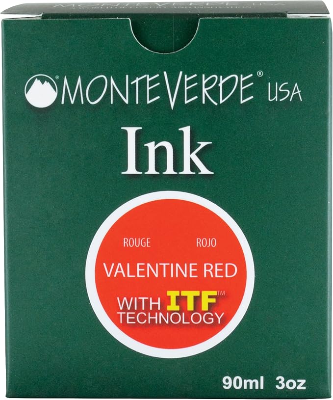 Monteverde USA Ink with ITF Technology, 90 ml Valentine Red (G308RD)