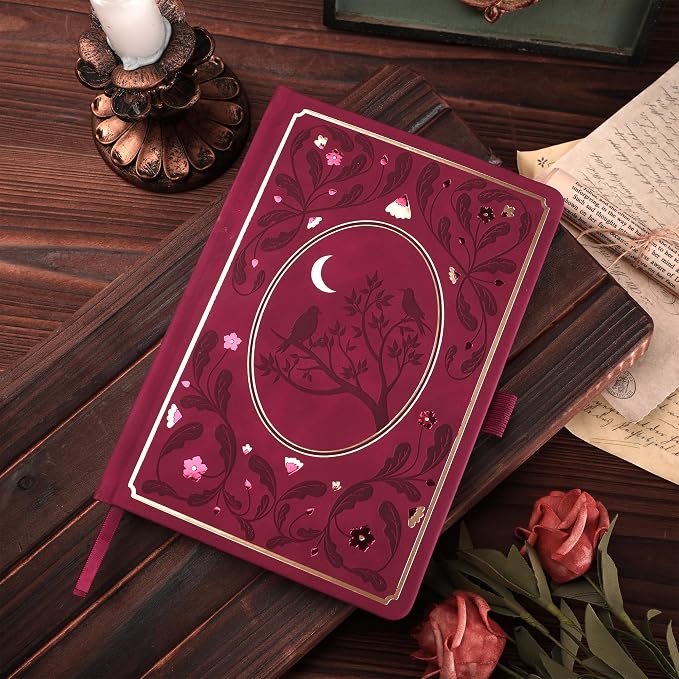 TIEFOSSI Line Journal Notebook, A5 Hardcover Rule Journal for Women Men