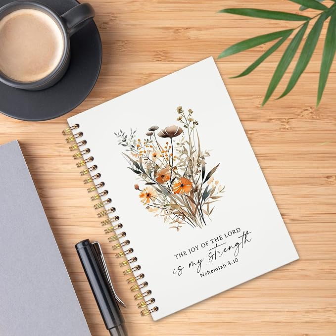 UTELKA Bible Journals, Floral Prayer Notebooks for Bible Notes, 5.5x8.3