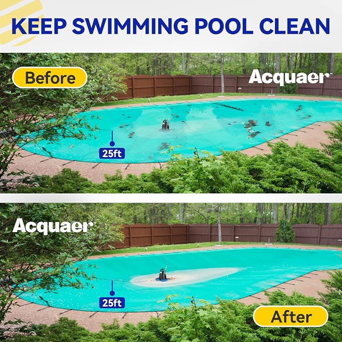 1/4 HP Automatic Swimming Pool Cover Pump, 2250 GPH Submersible Sump Pump with 3/4β Check Valve Adapter & 25ft Power Cord, Water Removal for Pool, Hot Tubs, Rooftops, Water Beds and more | Submersible Water Pump with 3/4β Check Valve Adapter & 25ft Pow...