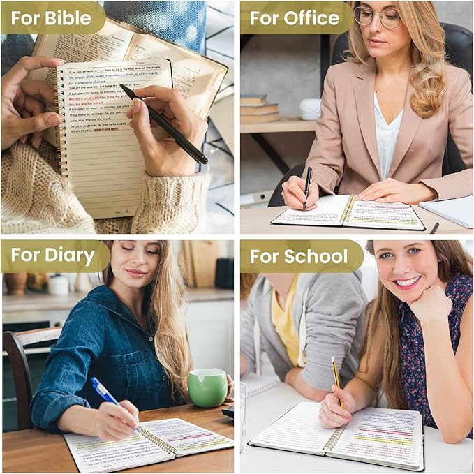 Taja Lined Spiral Notebook Journal for Women A5(5.8" × 8.3"), Cute Hardcover Notebook for Work, School & Note Taking, Pretty College Ruled Journal for Writing, 140 Pages, Wildwood Fox