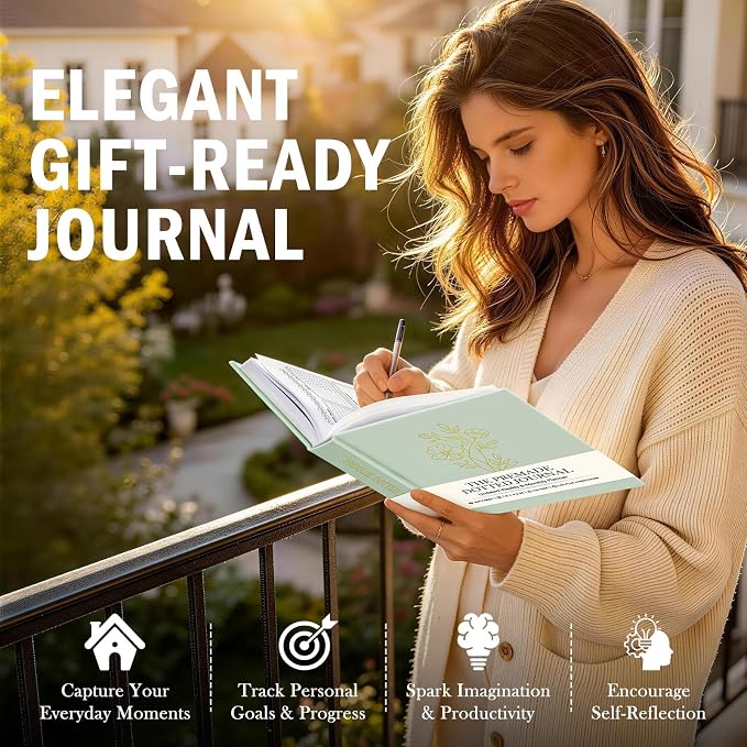 Everloria Premade Dotted Journal, 12 Months Pre-made Templates Bullet Notebook, 260 Hand-Drawn Coloring Pages, Undated Weekly & Monthly Planner, 7.8"x9.3" Linen Dot Grid Habit Mood Tracker, Sage Green