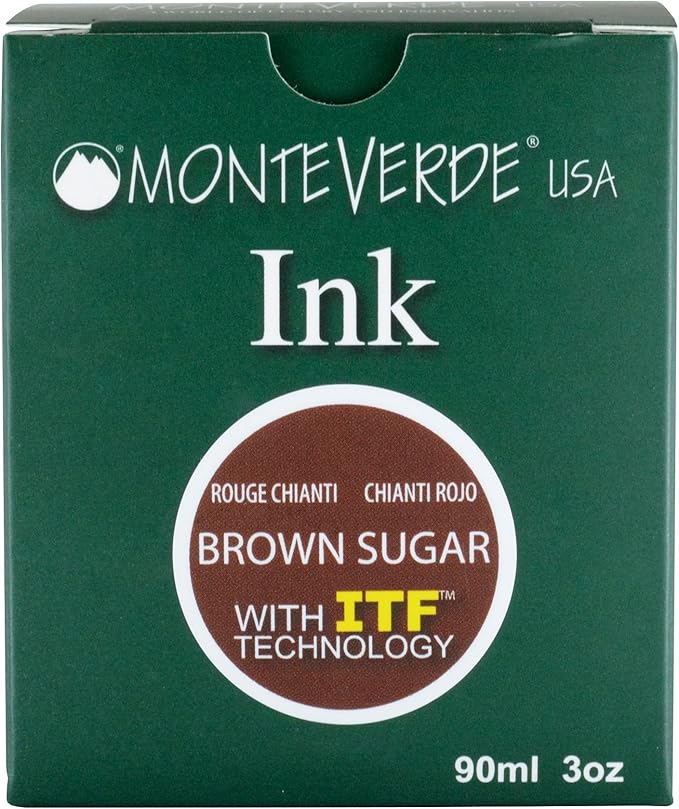 Monteverde USA Ink with ITF Technology, 90 ml Brown Sugar (G308BS)