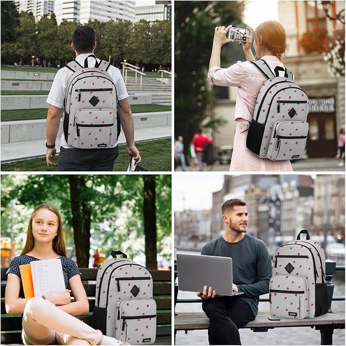 Backpack for Men and Women, Lightweight Casual Travel Laptop Backpack