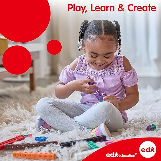 edxeducation Plastic Pattern Blocks | Set of 250 | Math Manipulative for Fractions, Symmetry, Patterning and Creativity , up to 12 years| Math Supplies for Classroom