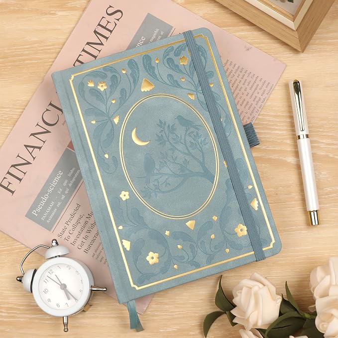 TIEFOSSI Line Journal Notebook, A5 Hardcover Rule Journal for Women Men