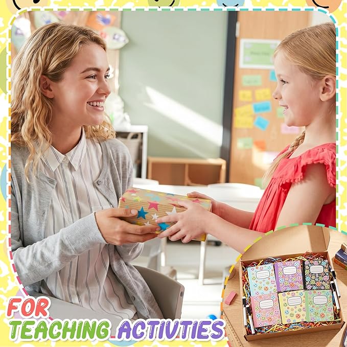 Crtiin Magnetic Name Tags for Lockers Composition Notebook Smile Face Dry Erase Labels Magnetic Reusable Name Tags for Back to School Whiteboard Classroom School Bus Locker Fridge